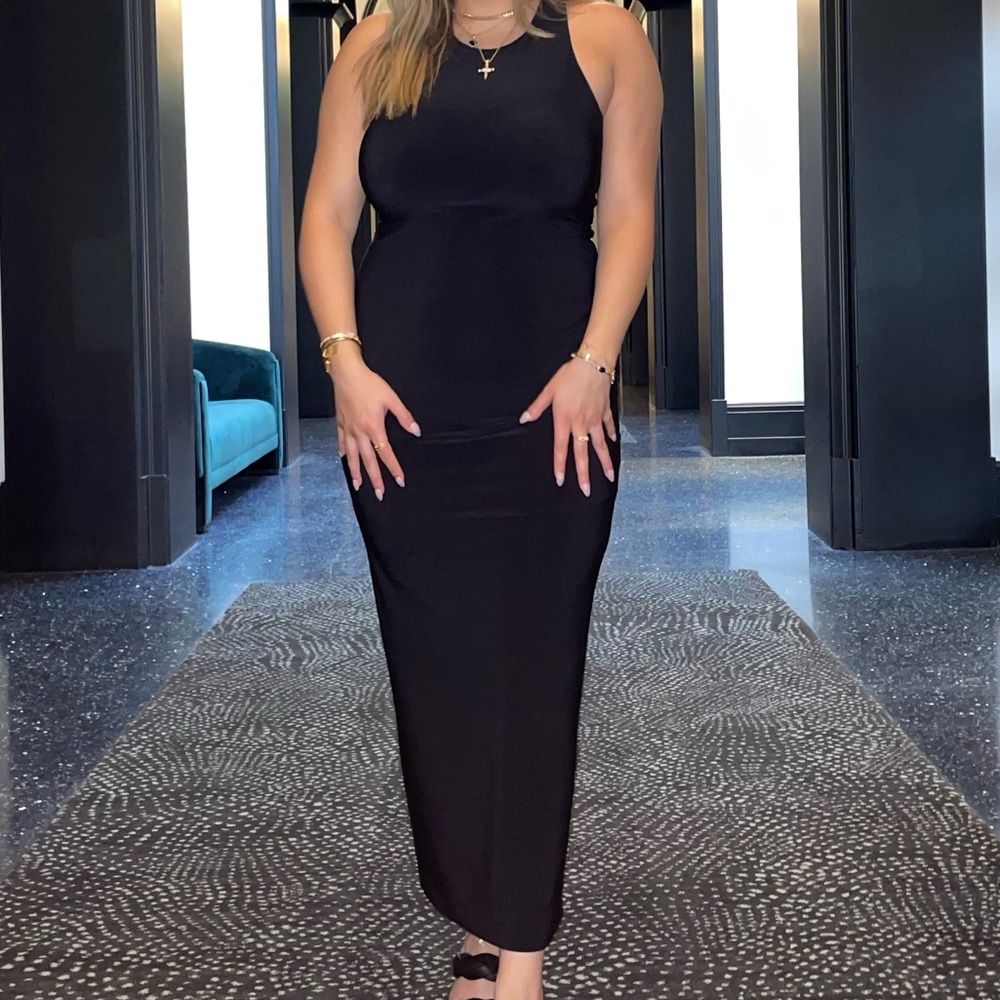 Express Black Sleeveless Maxi Dress - Women